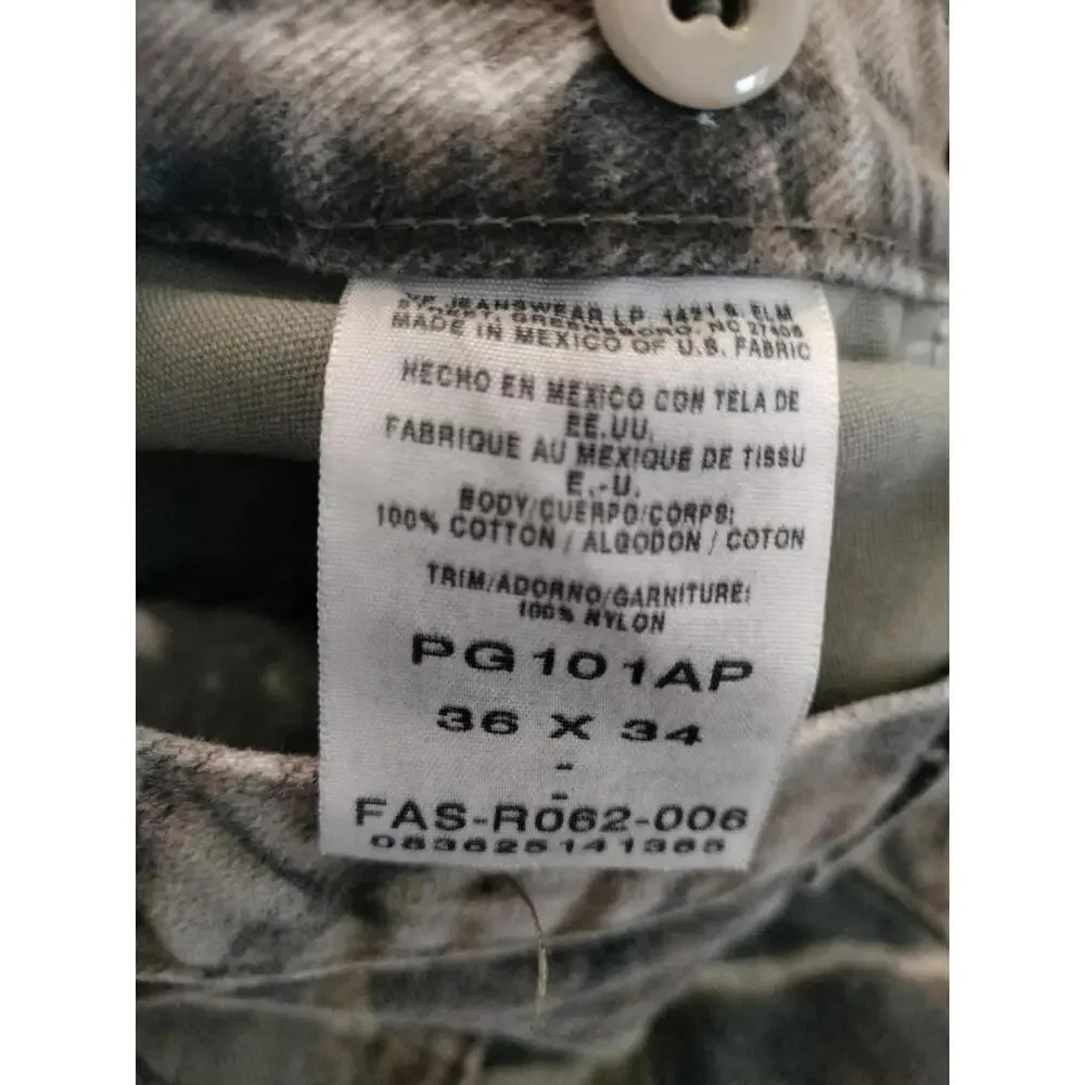 VTG Wrangler ProGear Realtree Camo Pants 36x32 Gorpcore Double Knee Brushguard‎